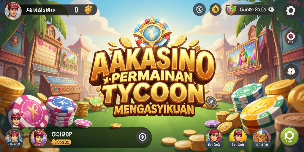 Gameplay seru AAKASINO dengan desain kasino yang kreatif.