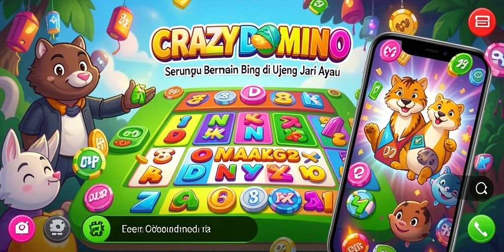 Tampilan gameplay CRAZYDOMINO yang seru dan interaktif.