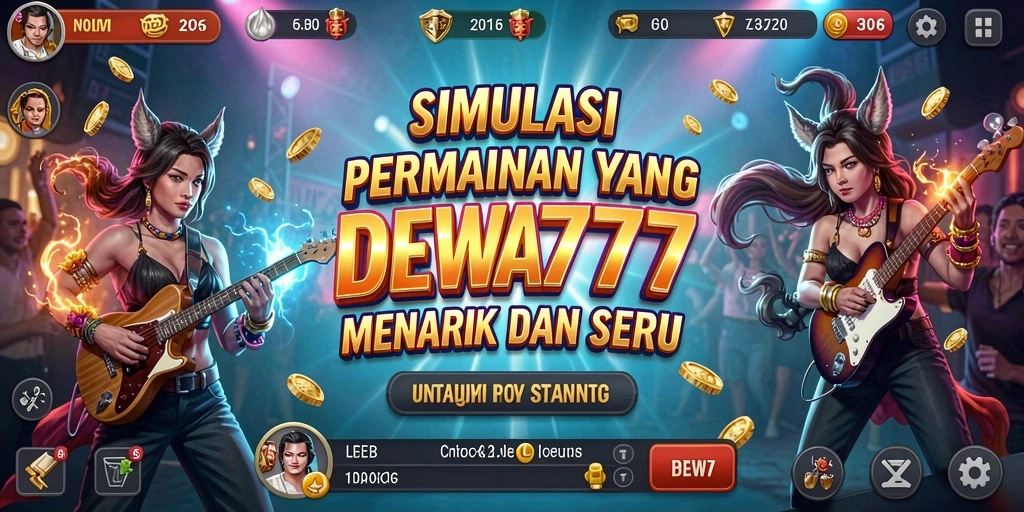 Tampilan menarik dari gameplay Simulation di DEWA777.