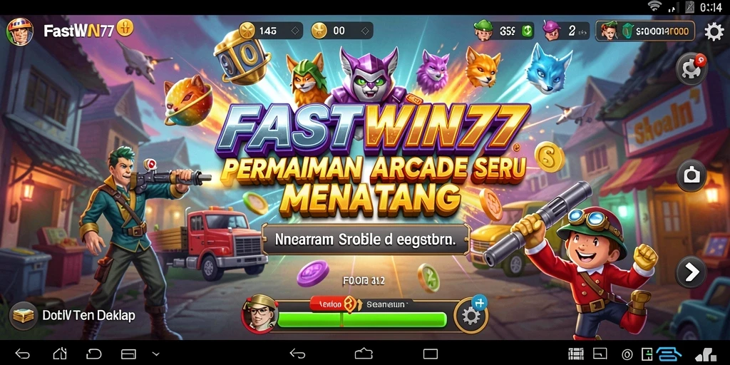 Screenshot menampilkan aksi seru dalam permainan Arcade.