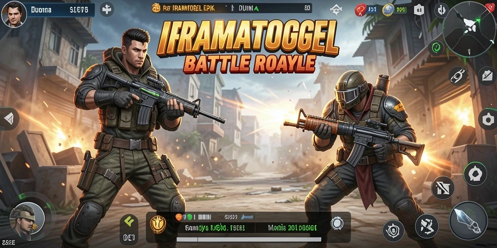 Gameplay Battle Royale yang seru dan kompetitif di IRAMATOGEL.