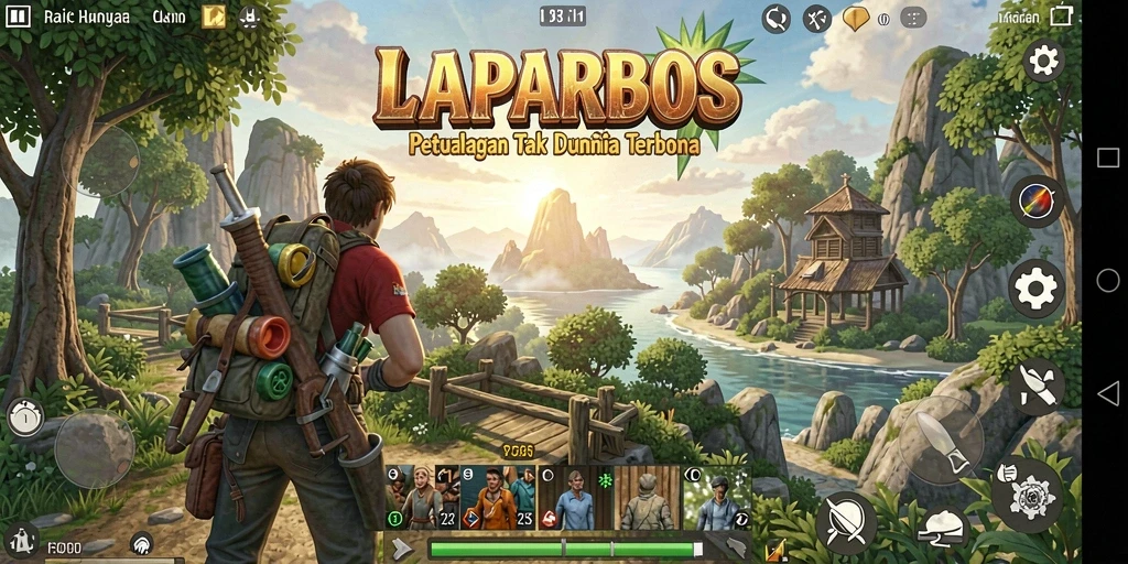 Tampilan gameplay menakjubkan di dunia terbuka LAPARBOS.