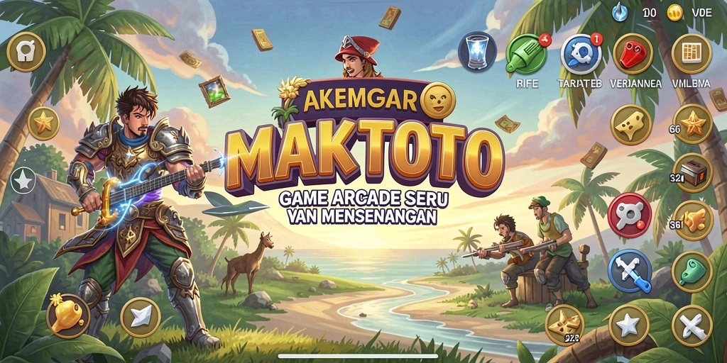 Tampilan gameplay menarik dari game Arcade MAKTOTO.