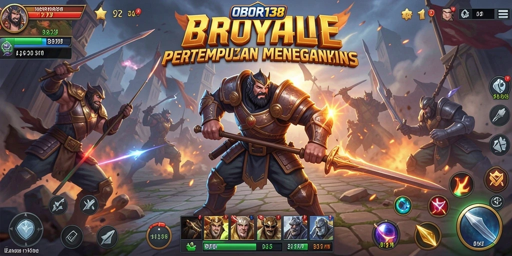 Gameplay dinamis dalam OBOR138 dengan aksi pertarungan Battle Royale