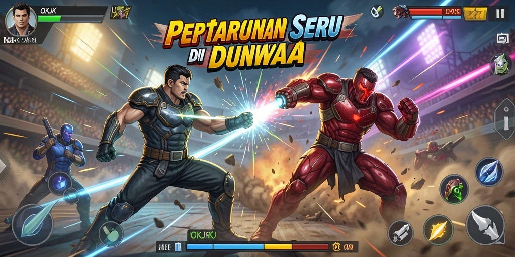 Tampilan permainan OKJK yang menegangkan dan penuh aksi.