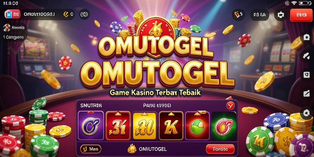 Screenshot gameplay OMUTOGEL menampilkan suasana kasino yang mengasyikkan.