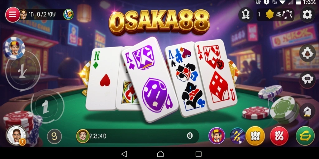 Tampilan gameplay menarik dari OSAKA88 saat bermain Domino.