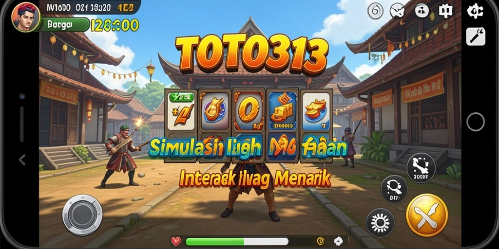 Screenshoot gameplay TOTO313 menunjukkan pengalaman simulasi yang seru dan interaktif.