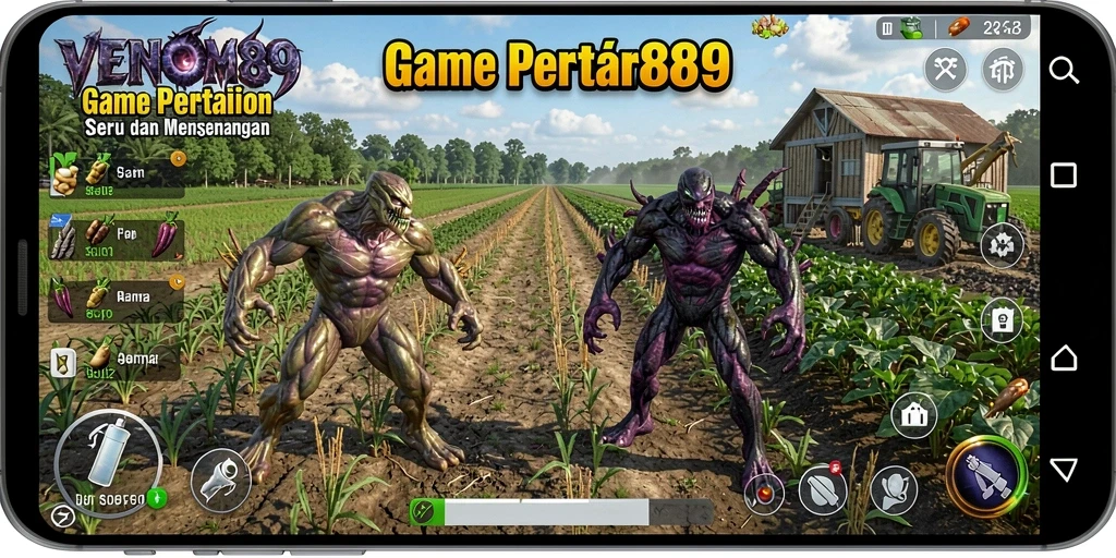 Tampilan gameplay seru di dunia pertanian yang menawan.